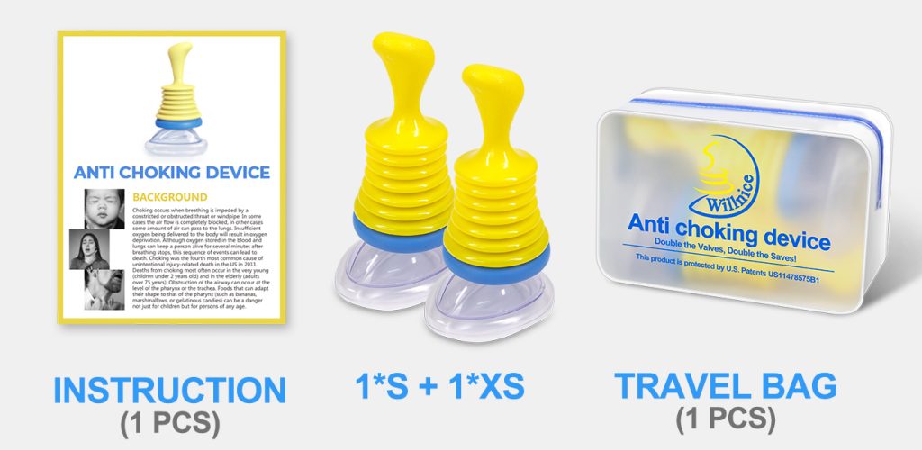 Contents of Willnice Anti-Choking Device for Child Package