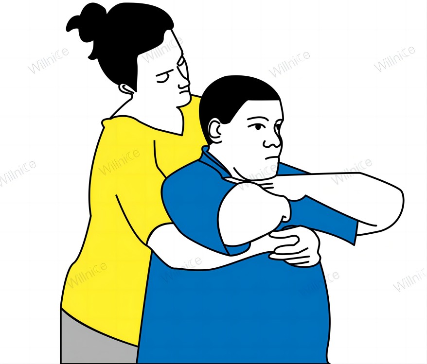 Performing Chest Thrusts on a Large Choking Victim