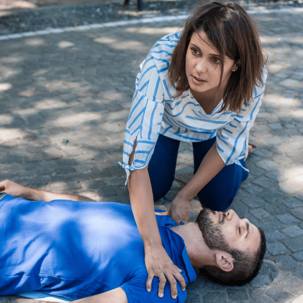 CPR differ in an unresponsive adult compared to a responsive one