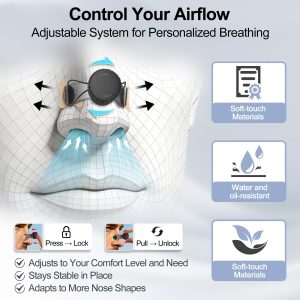 JoyBloom Nasal Dilator Kit for Sleep, Snoring, Breathing & Sports (Black) | Stronger Lift Than Traditional Nose Strips | 4 Sizes, 63 Day Supply